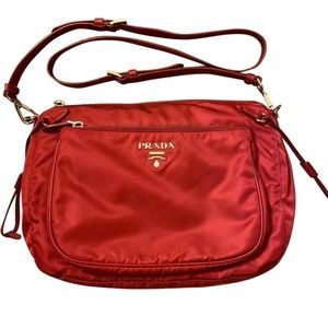 Authentic Prada Pink Nylon Crossbody Bag